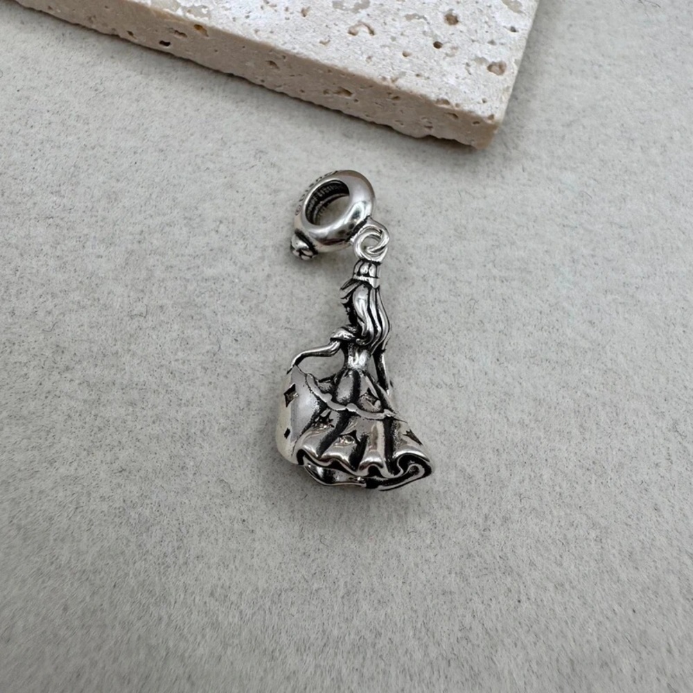 Charming Silver Princess Pendant